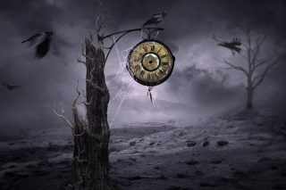 Black Raven Time - Obrázkek zdarma pro Motorola DROID 2