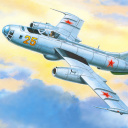 Yakovlev Yak 25 Soviet Union interceptor aircraft wallpaper 128x128
