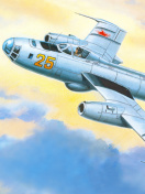 Das Yakovlev Yak 25 Soviet Union interceptor aircraft Wallpaper 132x176