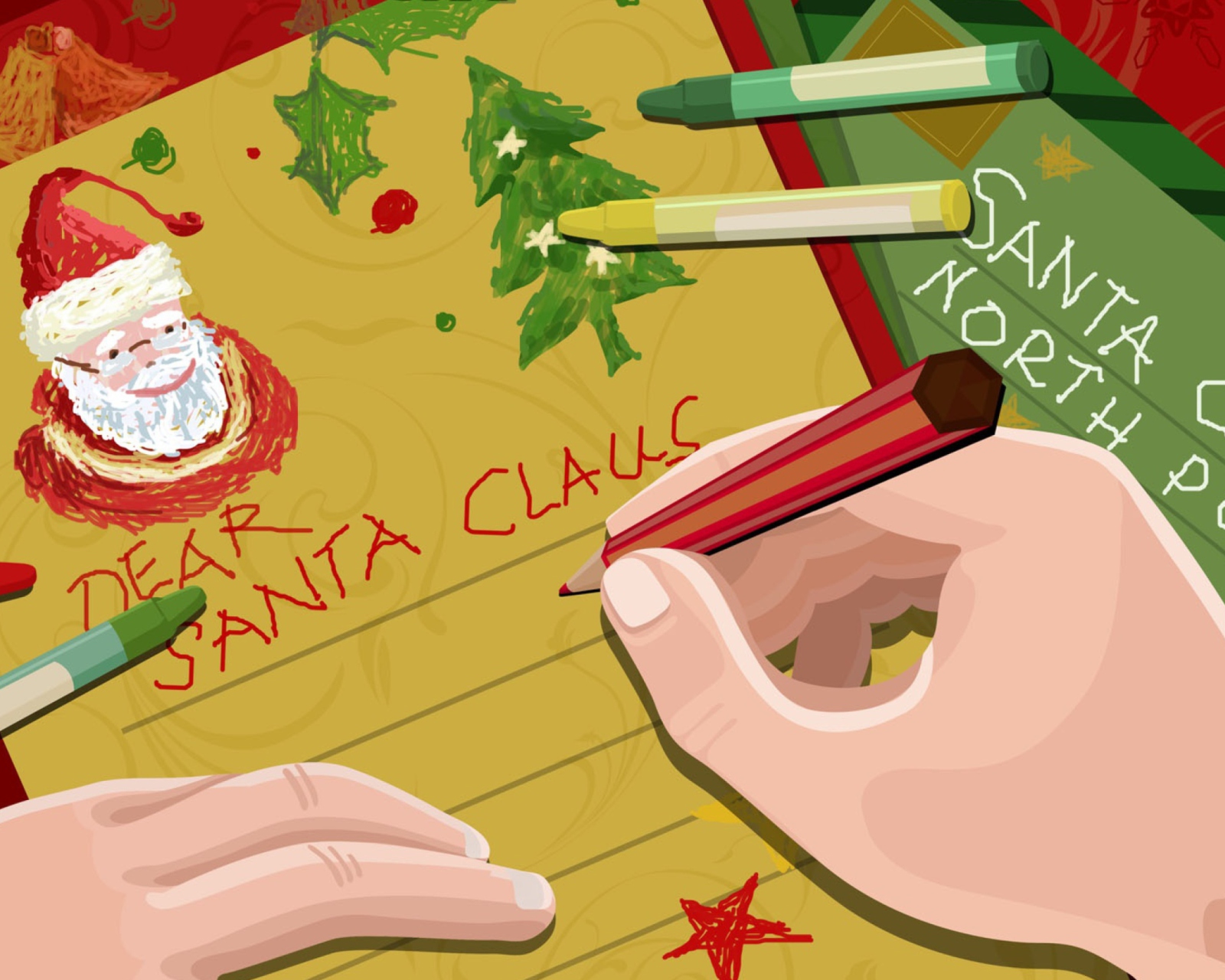 Fondo de pantalla Letter For Santa Claus 1600x1280