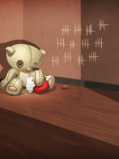 Poor Old Teddy With Broken Heart wallpaper 132x176