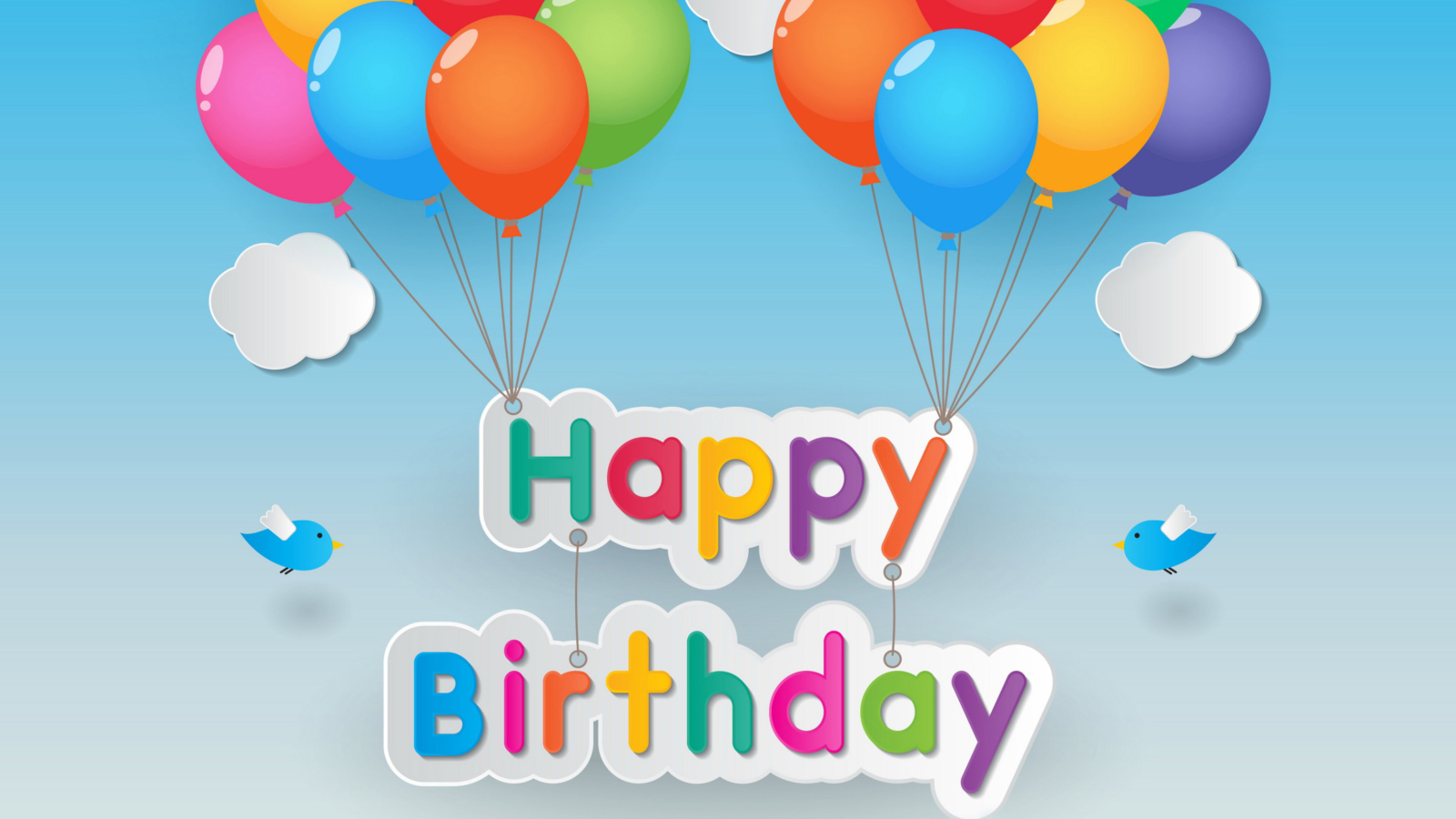 Fondo de pantalla Happy Birthday 1600x900