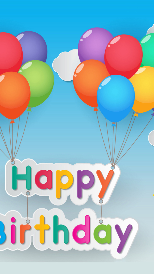 Fondo de pantalla Happy Birthday 640x1136