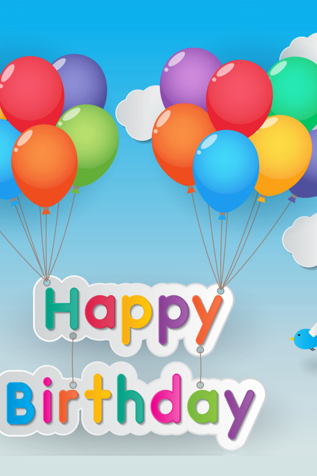 Fondo de pantalla Happy Birthday 640x960