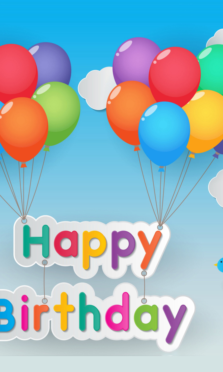 Обои Happy Birthday 768x1280