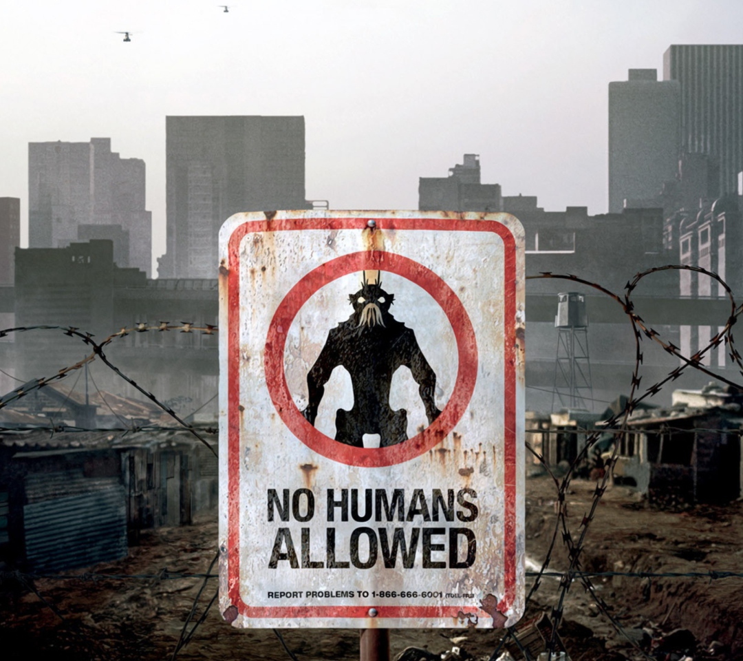 Fondo de pantalla No Humans Allowed 1080x960