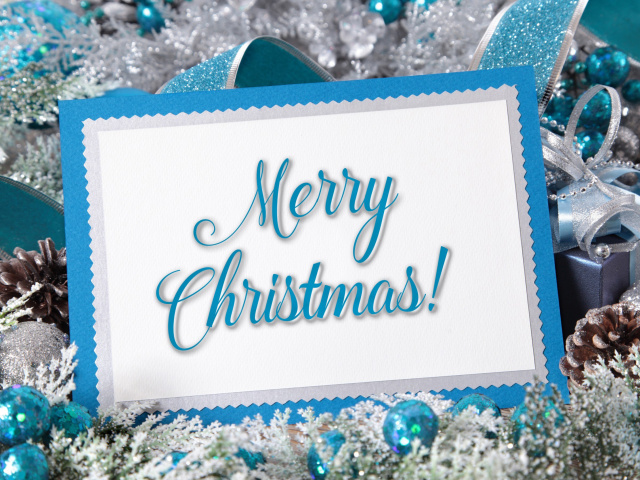 Обои Merry Christmas Card 640x480