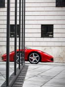 Fondo de pantalla Red Ferrari 458 Italia 132x176