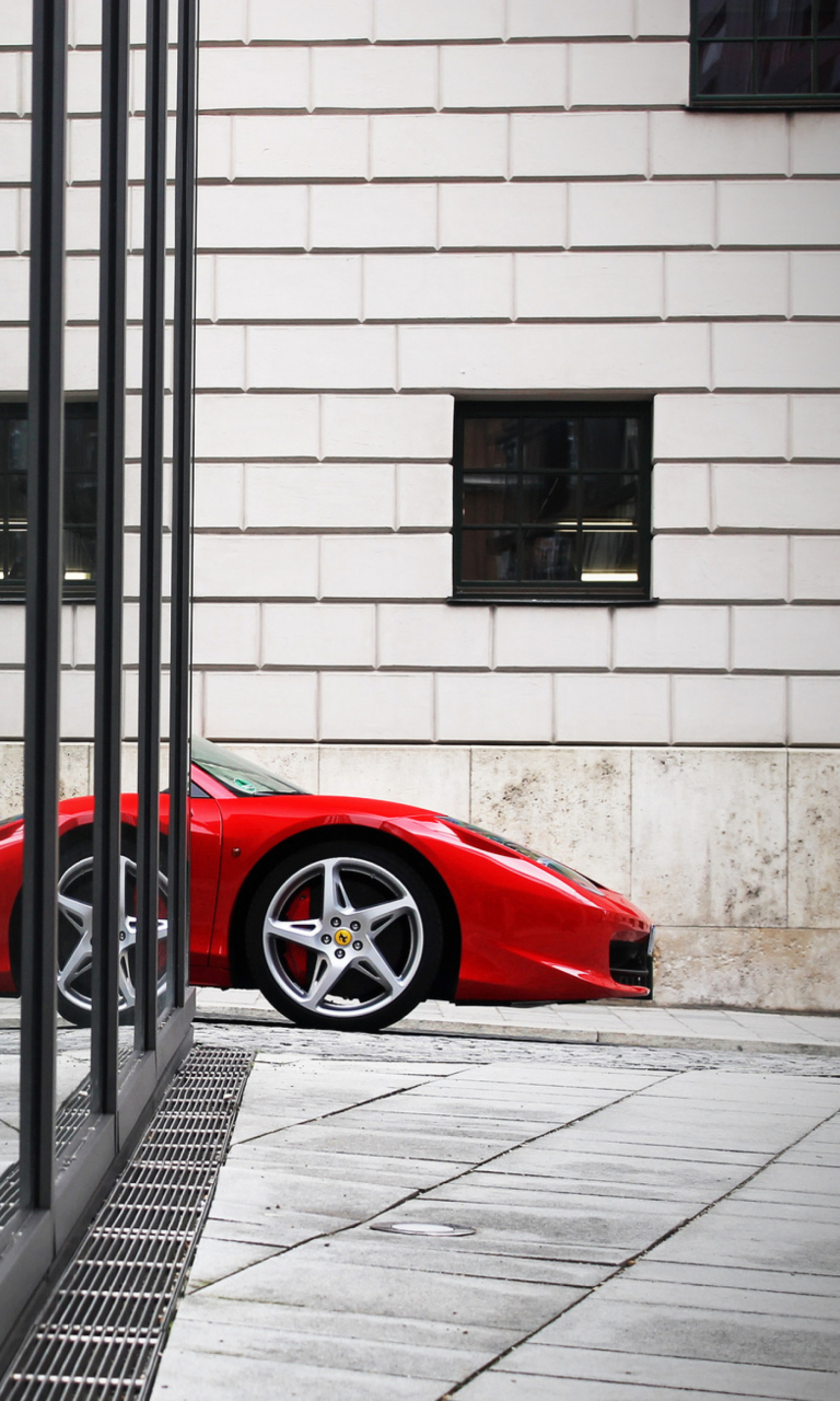 Screenshot №1 pro téma Red Ferrari 458 Italia 768x1280