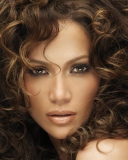 Das Jennifer Lopez With Curly Hair Wallpaper 128x160