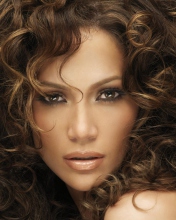 Das Jennifer Lopez With Curly Hair Wallpaper 176x220