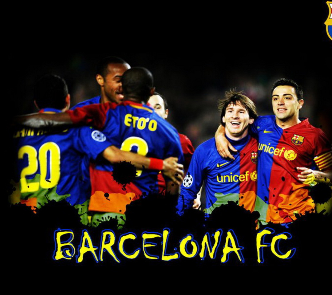 Fondo de pantalla Barcelona Team 1080x960