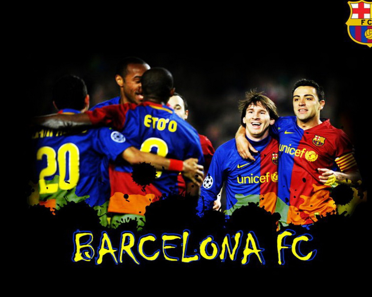 Das Barcelona Team Wallpaper 1280x1024