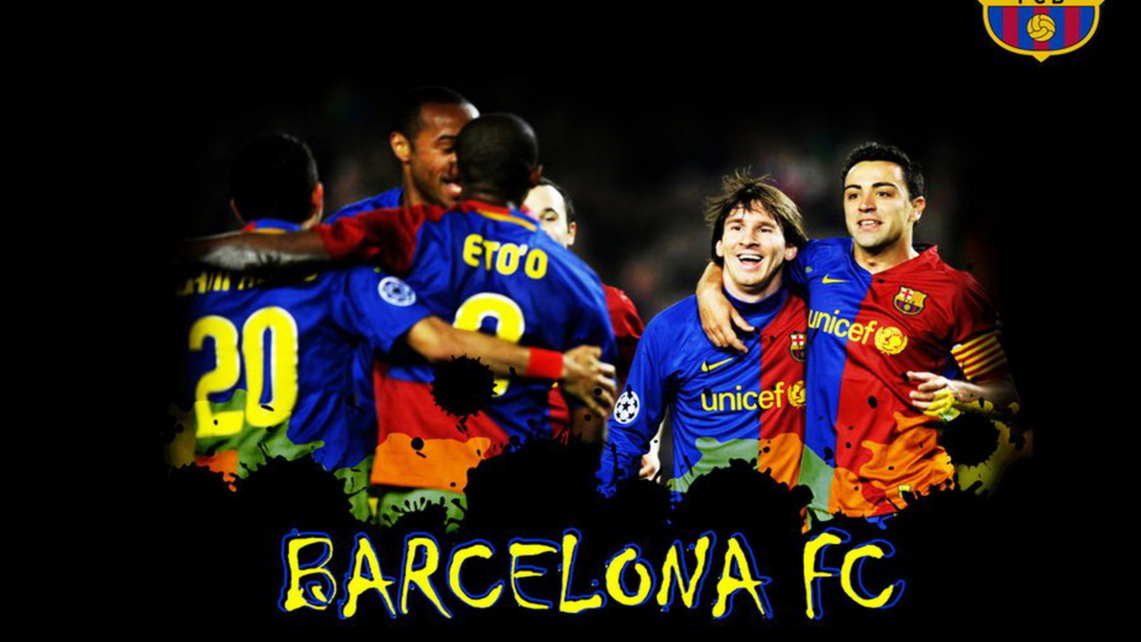 Barcelona Team wallpaper 1280x720