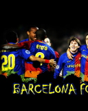 Fondo de pantalla Barcelona Team 128x160