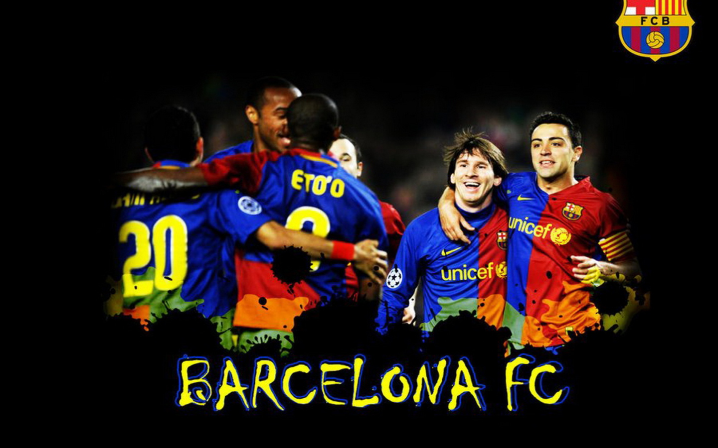 Das Barcelona Team Wallpaper 1440x900