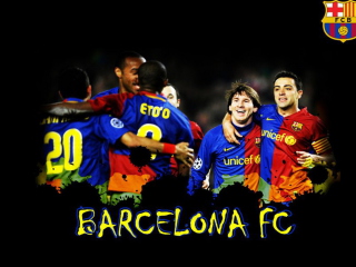 Das Barcelona Team Wallpaper 320x240
