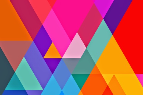 Fondo de pantalla Color Geometry 480x320