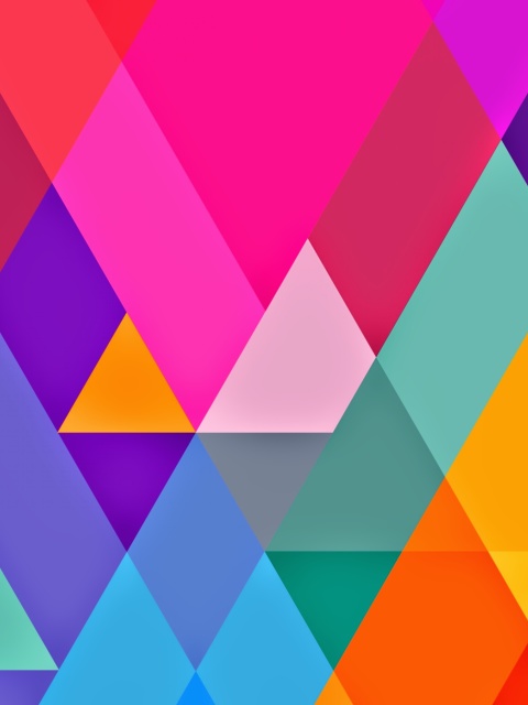 Fondo de pantalla Color Geometry 480x640