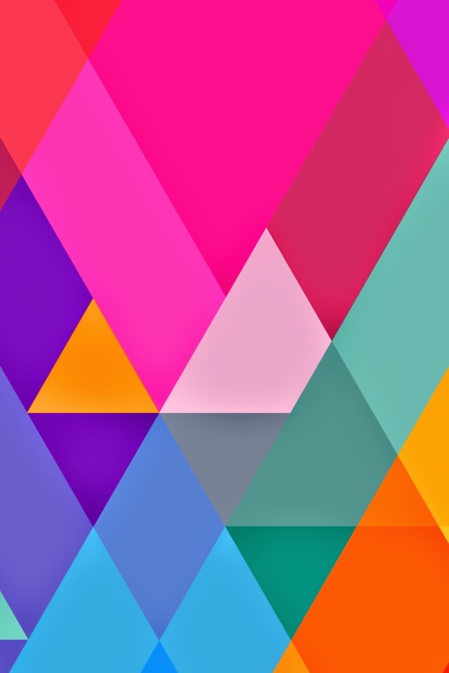 Color Geometry wallpaper 640x960