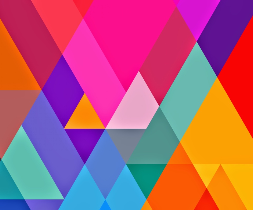 Das Color Geometry Wallpaper 960x800