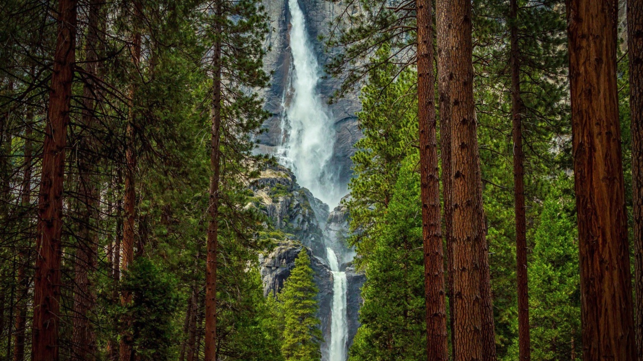 Das Giant waterfall Wallpaper 1280x720