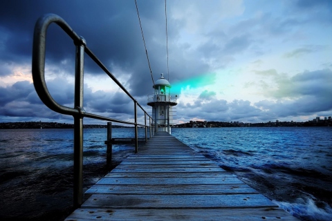 Sfondi Lighthouse in Denmark 480x320