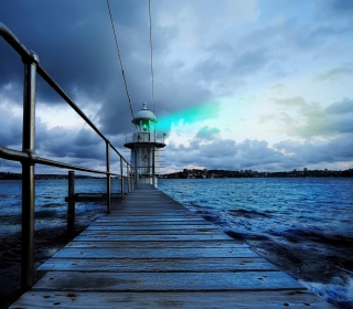 Lighthouse in Denmark sfondi gratuiti per 1024x1024