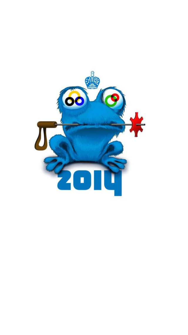 Sochi 2014 Funny Logo wallpaper 640x1136