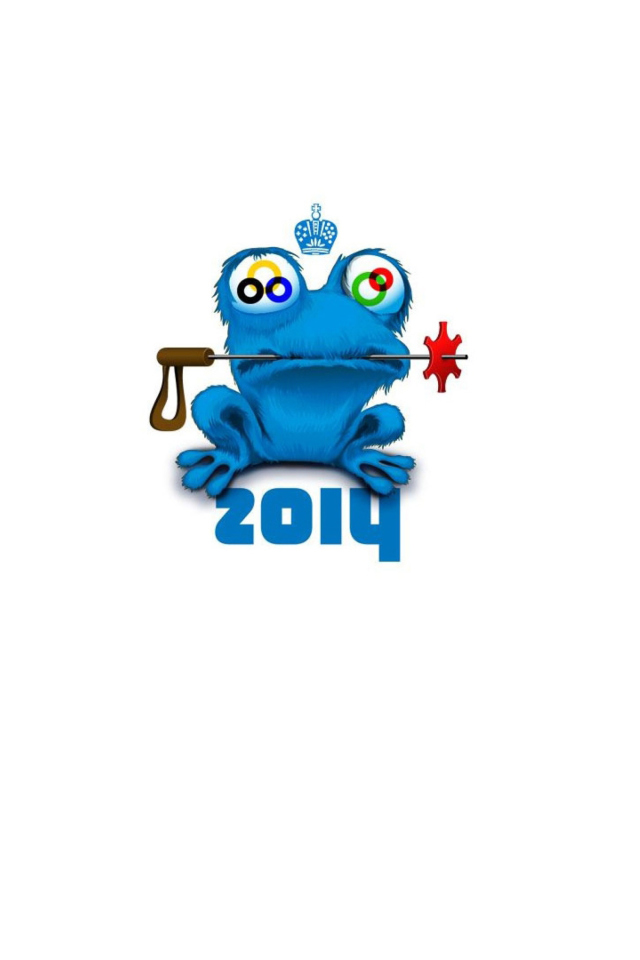 Sfondi Sochi 2014 Funny Logo 640x960