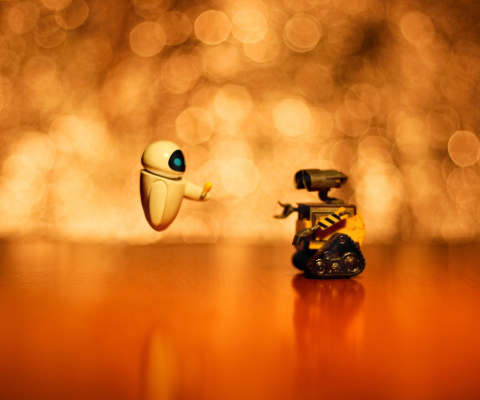 Wall E And Eve wallpaper 480x400