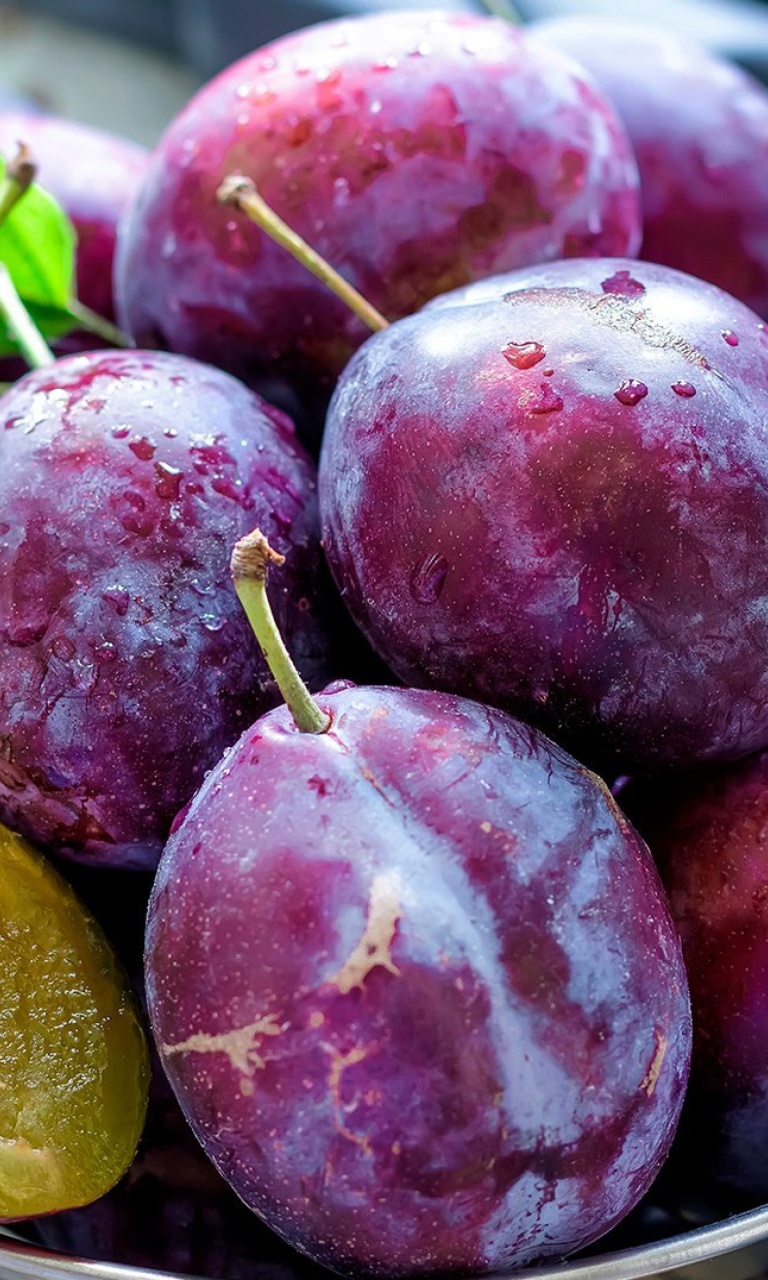 Plums with Vitamins wallpaper 768x1280