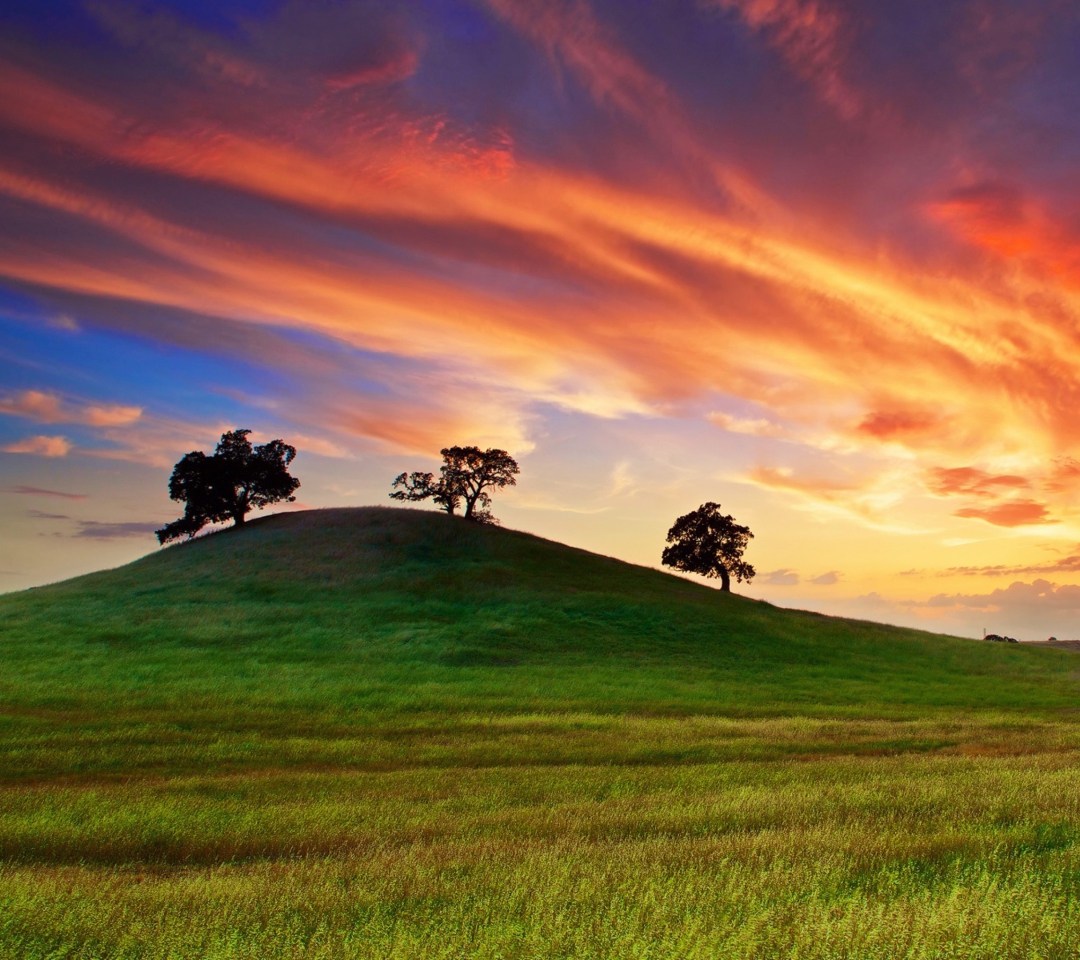 Das Sunset In California Wallpaper 1080x960
