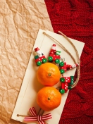 Fondo de pantalla Christmas Tangerines 132x176