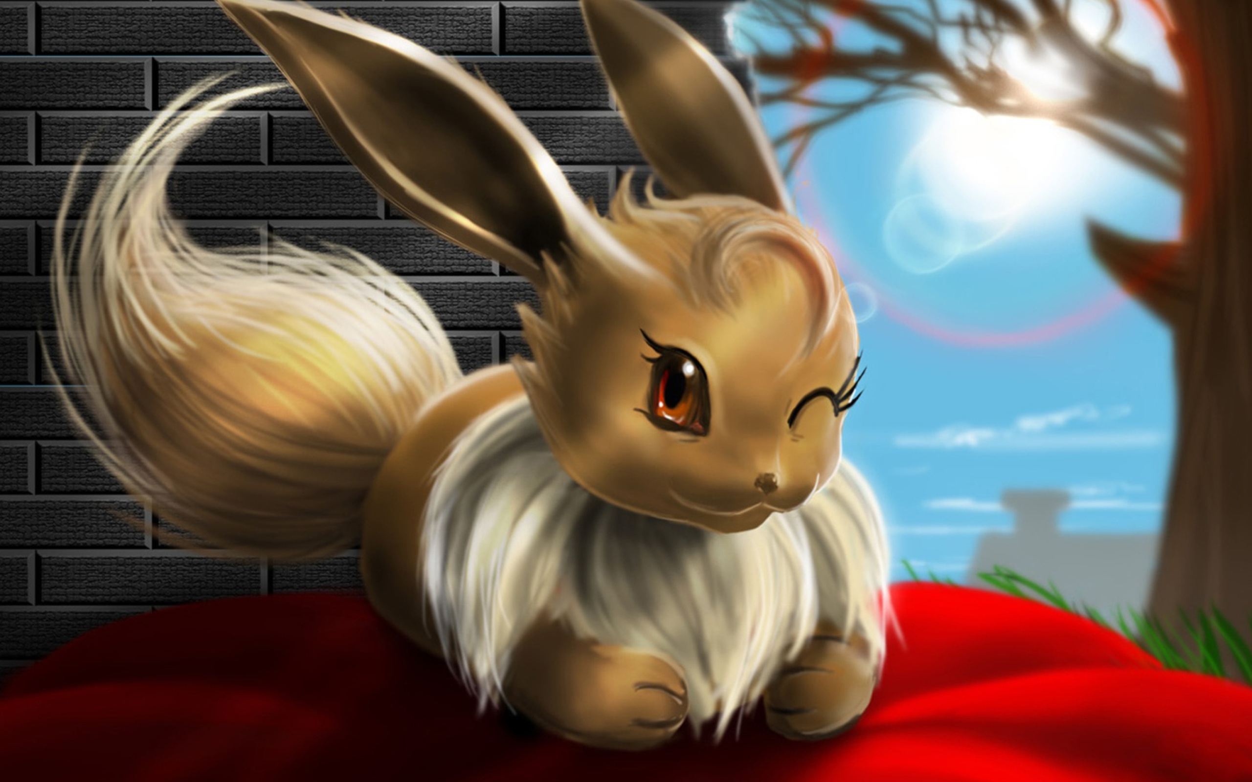 Eevee Pokemon wallpaper 2560x1600