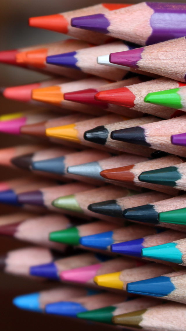 Das Crayola Colored Pencils Wallpaper 640x1136