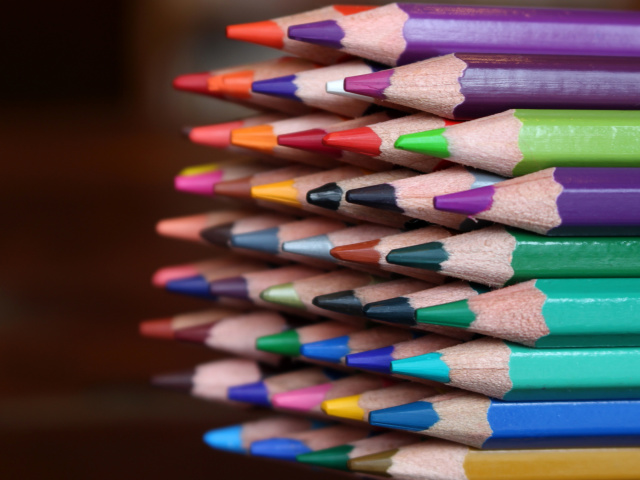Обои Crayola Colored Pencils 640x480