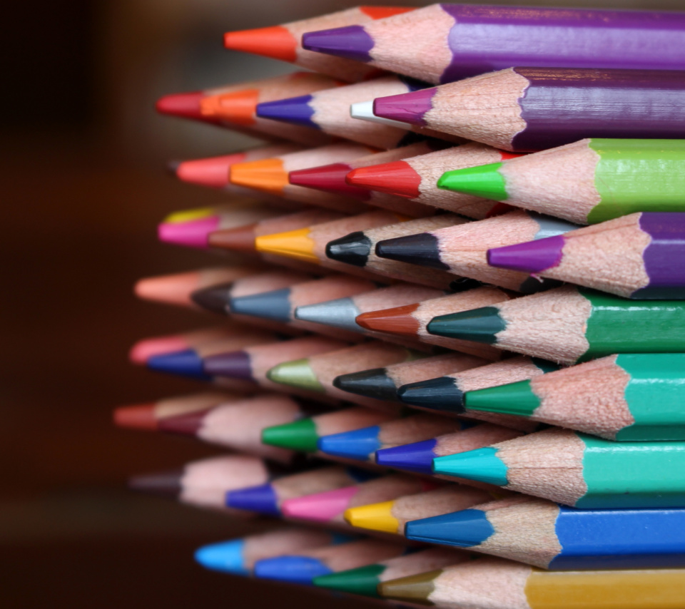 Das Crayola Colored Pencils Wallpaper 960x854
