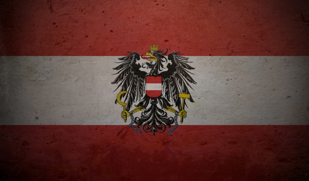 Das Austrian Flag Wallpaper 1024x600