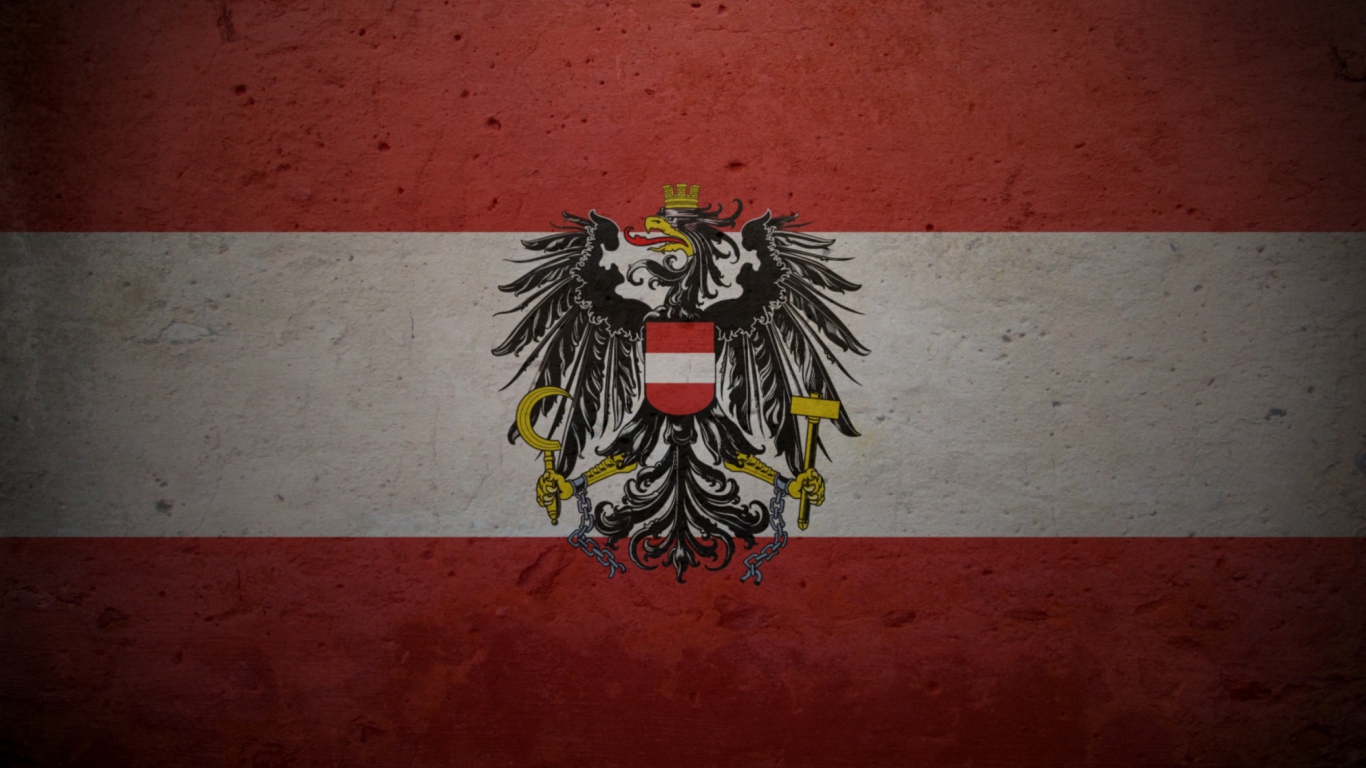 Austrian Flag wallpaper 1366x768