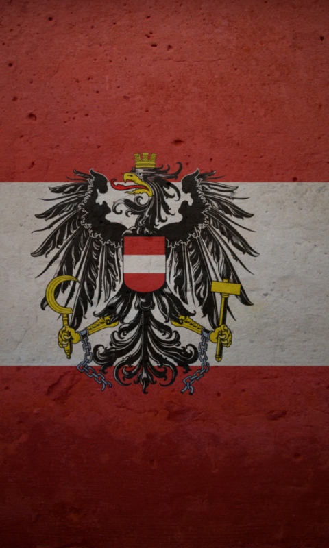 Austrian Flag wallpaper 480x800