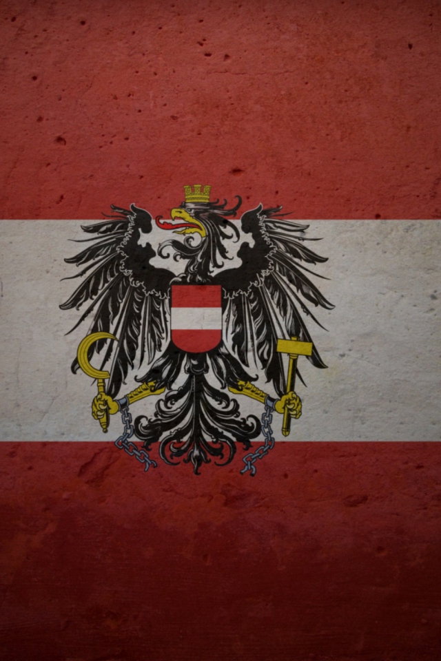 Austrian Flag wallpaper 640x960