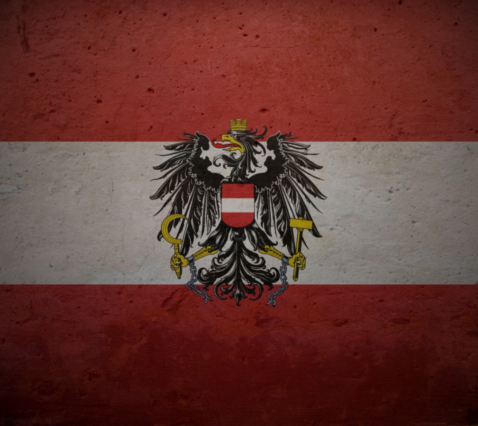 Das Austrian Flag Wallpaper 960x854