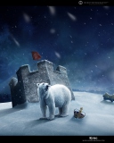 Screenshot №1 pro téma White Bear Polar King 128x160