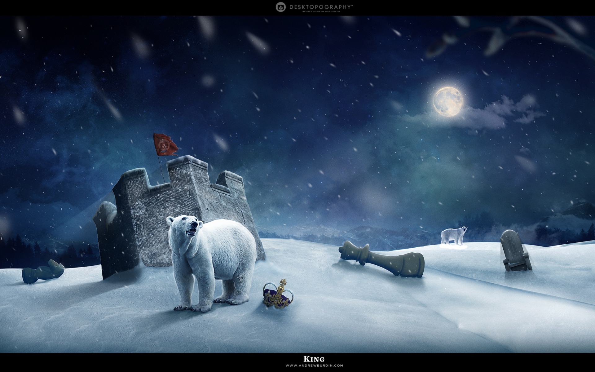 Screenshot №1 pro téma White Bear Polar King 1920x1200