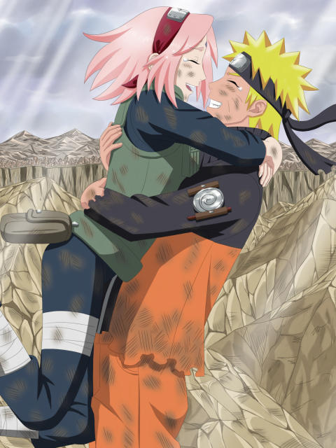 Screenshot №1 pro téma Uzumaki Naruto And Sakura 480x640