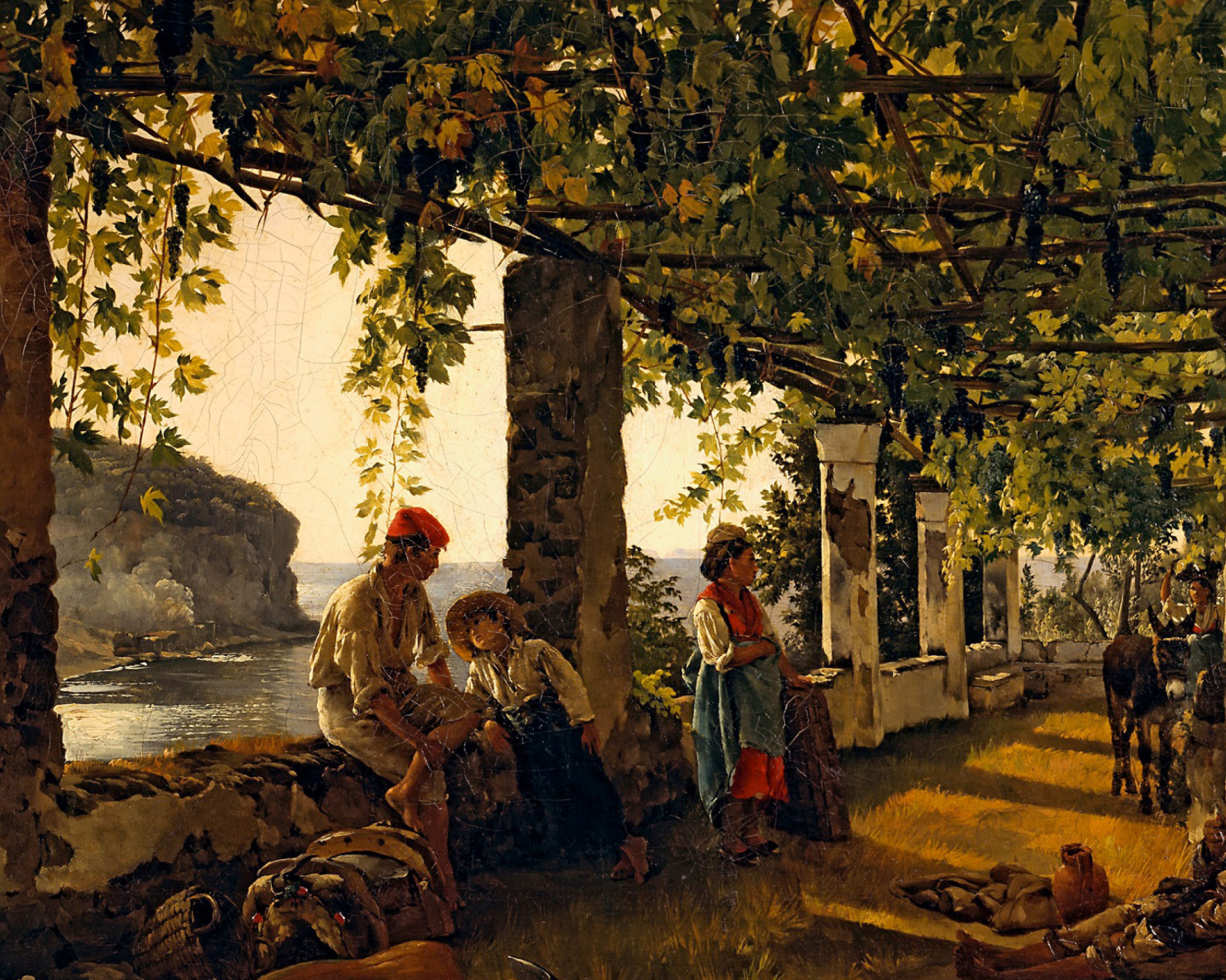 Обои Sylvester Shchedrin, Terrace of the Seashore 1600x1280