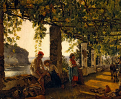 Sfondi Sylvester Shchedrin, Terrace of the Seashore 176x144