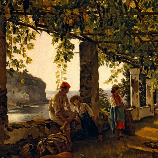 Sylvester Shchedrin, Terrace of the Seashore - Obrázkek zdarma pro 1024x1024