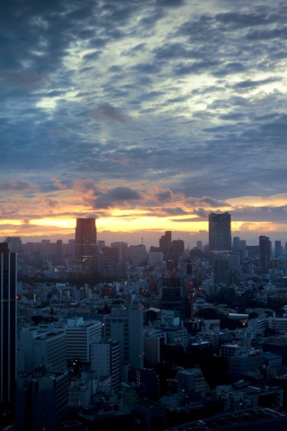 Fondo de pantalla Tokyo Sky 320x480